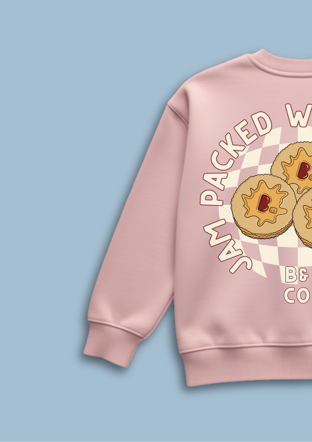 Jam Packed Sweatshirt on Pink
